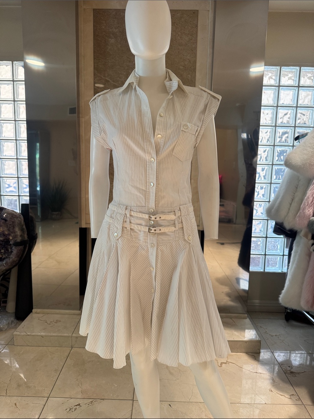 Dolce & Gabbana Vintage 90s Button Down Mini Dress